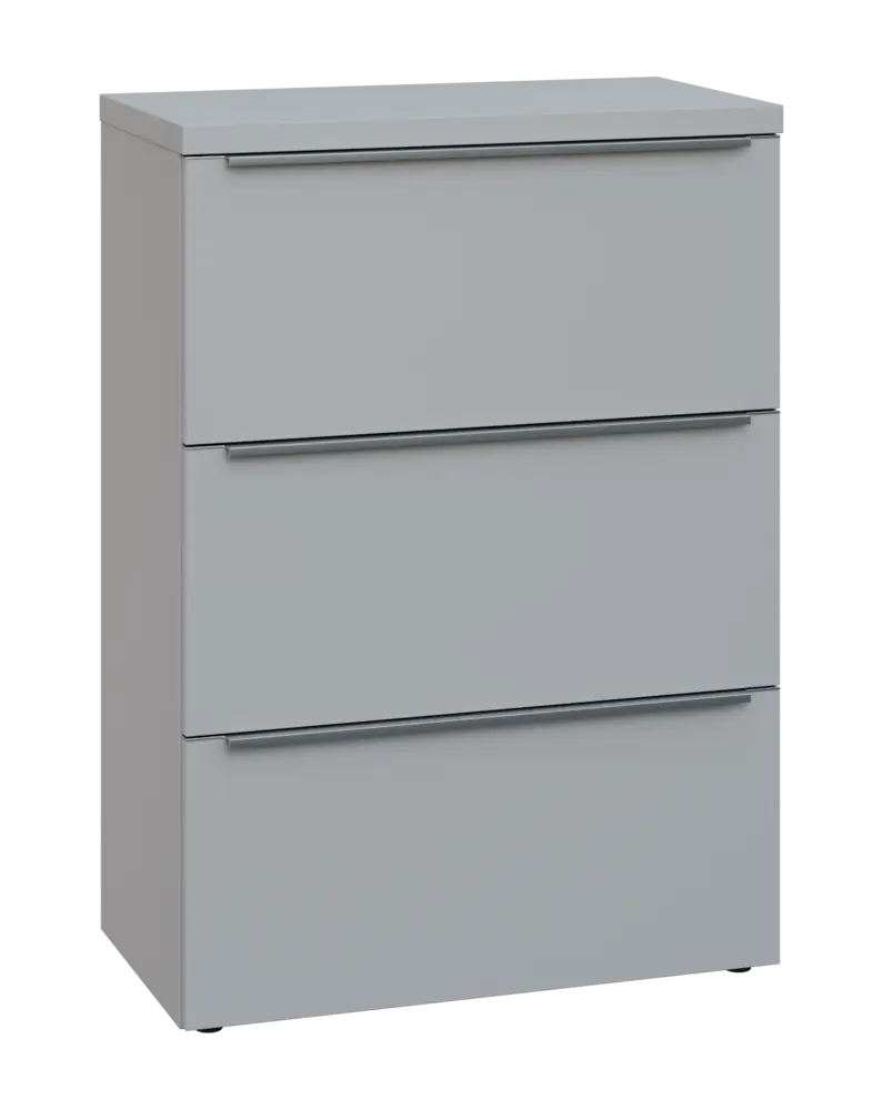 SIN 3 - 83Z kancelářská skříň, 3-zásuvková, 1120x800x400, šedá